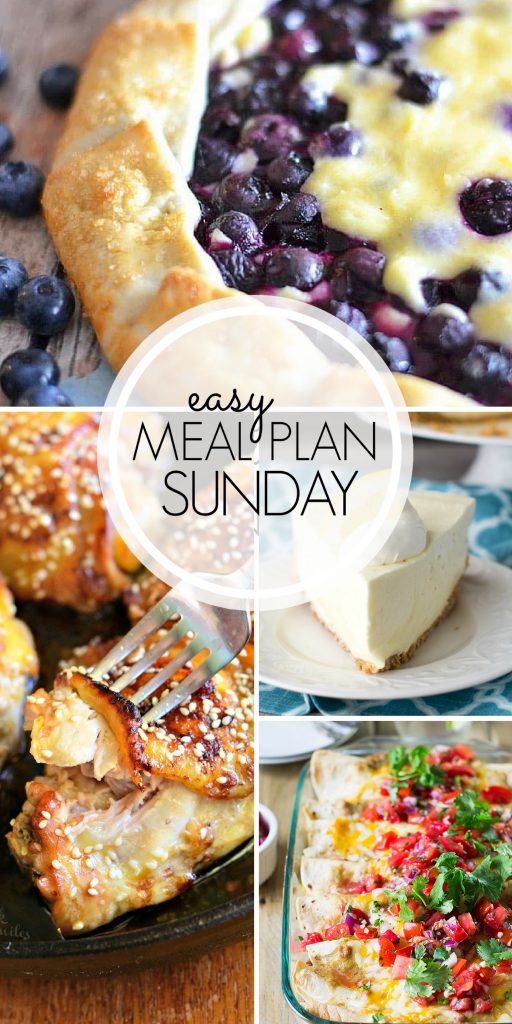 Take your meal planning game to the next level by using these amazing recipes! With 6 dinner ideas and 2 desserts, this Easy Meal Plan has it all!