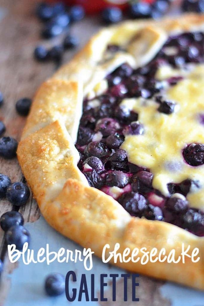 Blueberry Cheesecake Galette