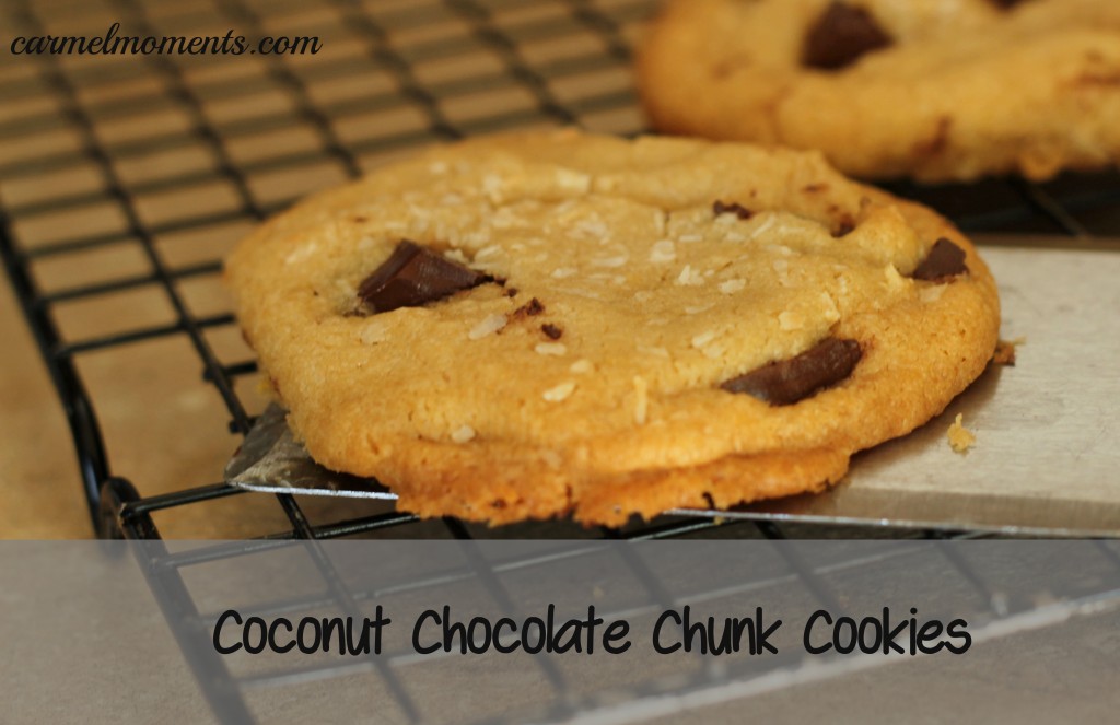 Coconut Chocolate Chunk Cookies | gatherforbread.com