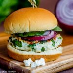 Greek Spinach Turkey Burgers