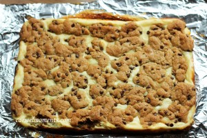 Chocolate chip cheese bars carmelmoments.com
