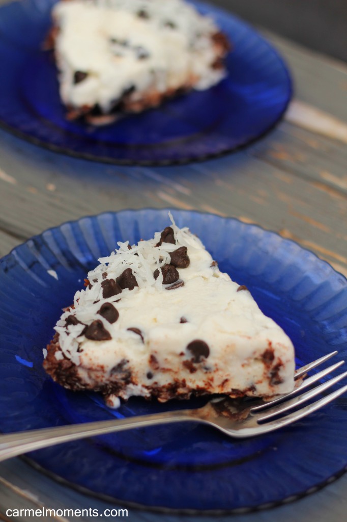 Coconut choco chip pie