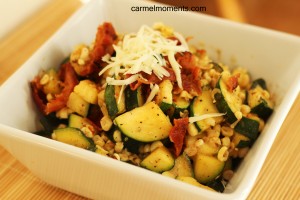 Zucchini bacon corn medley
