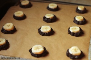 Banana fudge cookies carmelmoments.com
