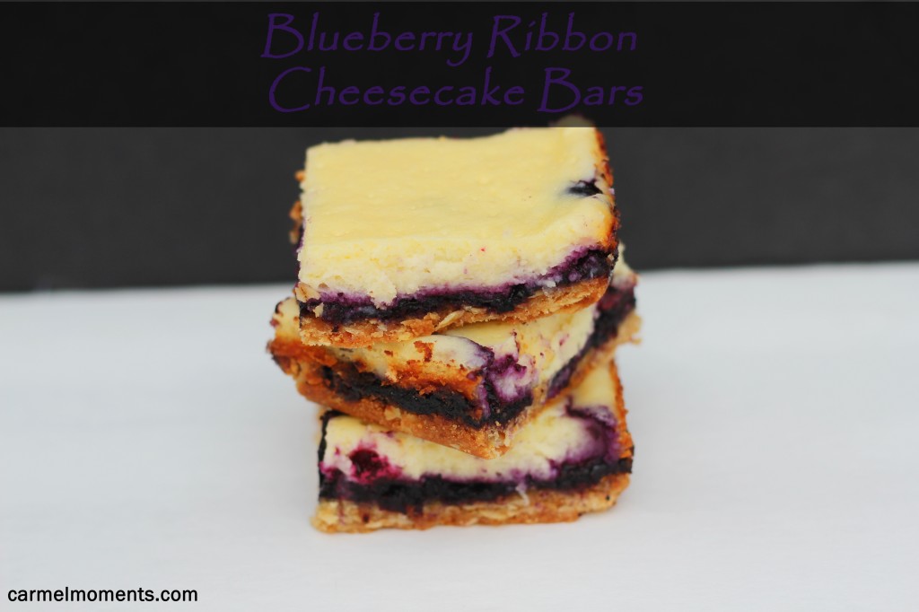 Blueberry Ribbon Cheesecake Bars