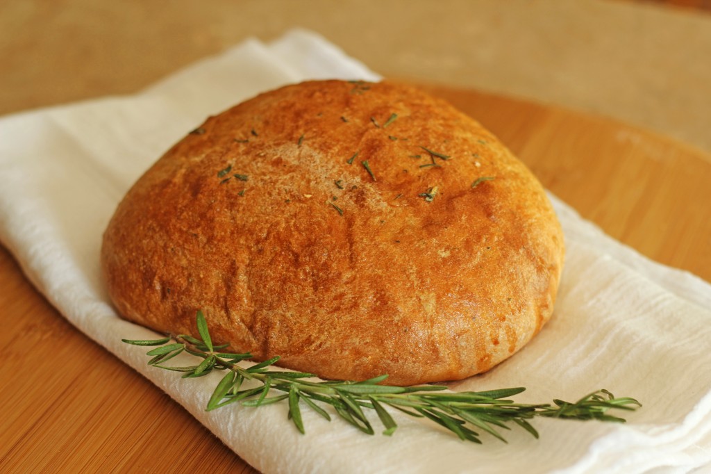 Rosemary olive oil bread gatherforbread.com