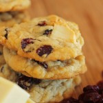 Cranberry white Chocolate Chunk Cookies | carmelmoments.com