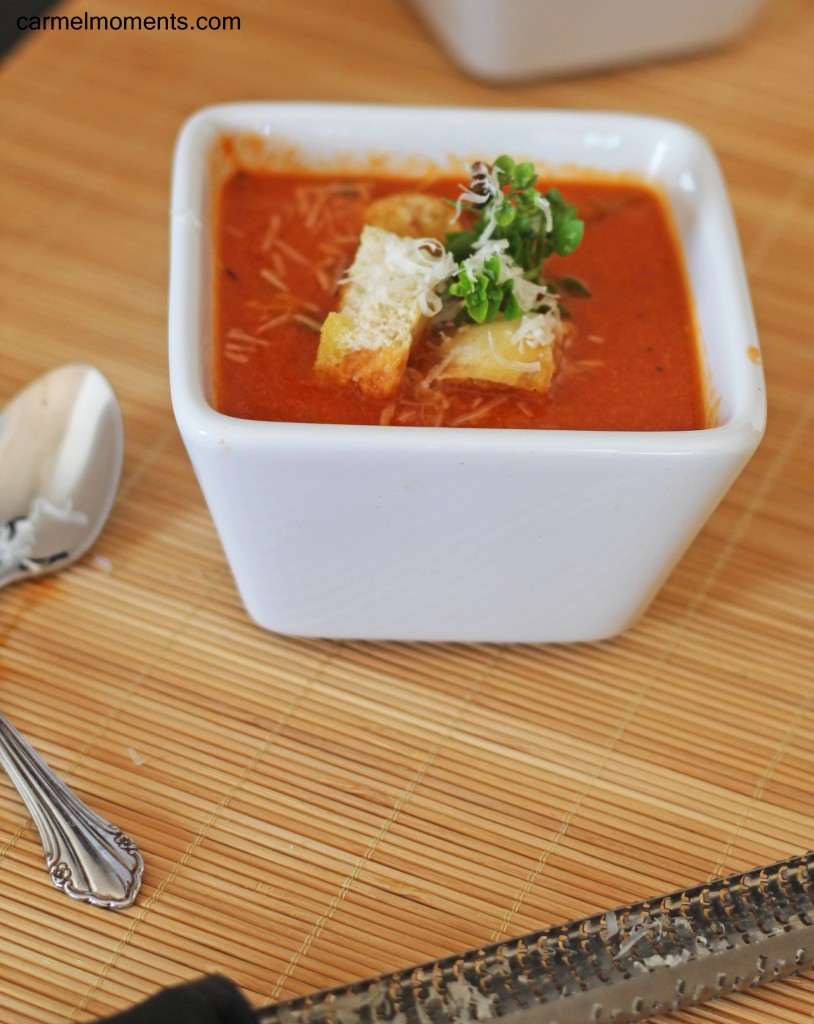 Fresh Tomato Basil Soup | gatherforbread.com