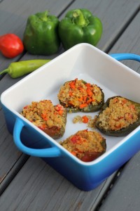 Quinoa Stuffed Peppers | carmelmoments.com