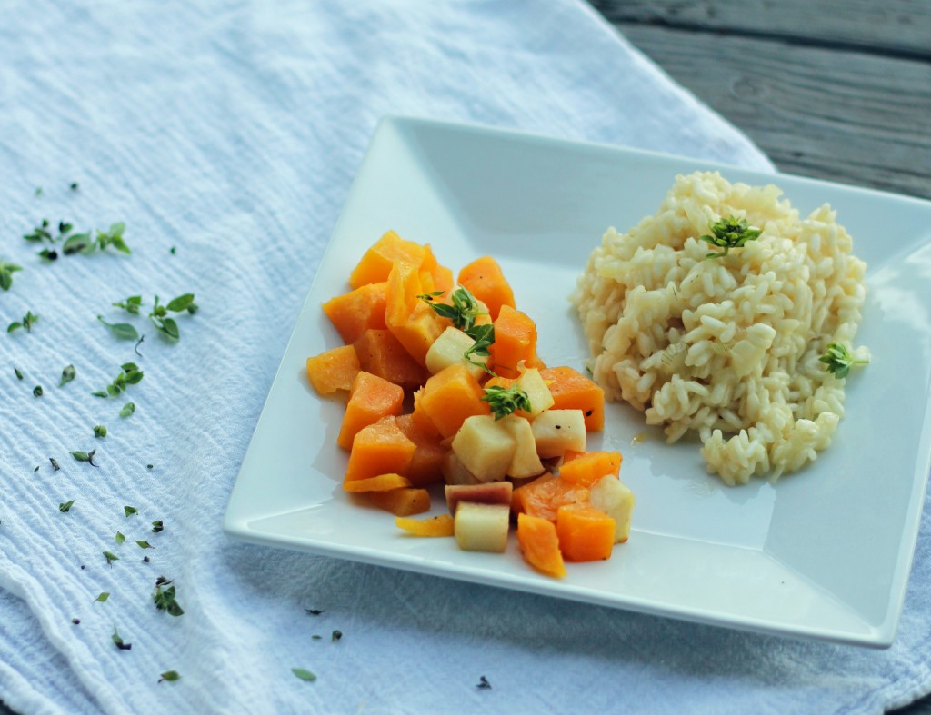 Butternut Squash and Apples with Risotto | Carmel Moments