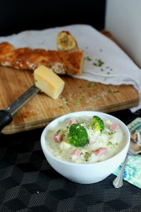 Ham Broccoli Cheese Chowder | carmelmoments.com