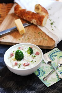 Ham Broccoli Cheese Chowder | carmelmoments.com