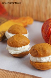 Pumpkin Whoopie Pies | carmelmoments.com/