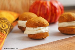 Pumpkin Whoopie Pies | carmelmoments.com