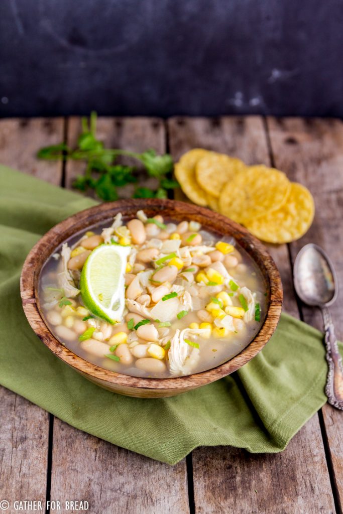 Chicken White Bean Corn Chili - You've got to try this white chicken chili with corn. This hearty recipe is perfect for dinner, easy to make and healthy too! Make this for the cold winter nights!