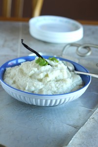 Creamy vanilla cauliflower