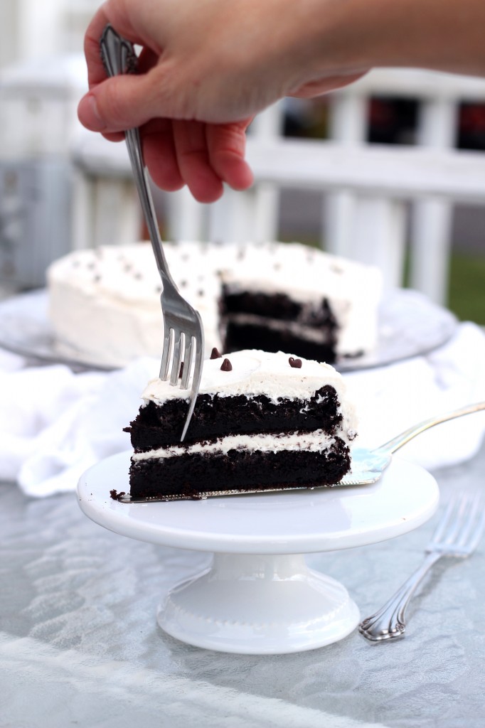 Devil's Food Cake with Buttercream Icing