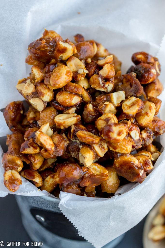 Sweet and Crunchy Peanuts - Easy Gift - Gather for Bread