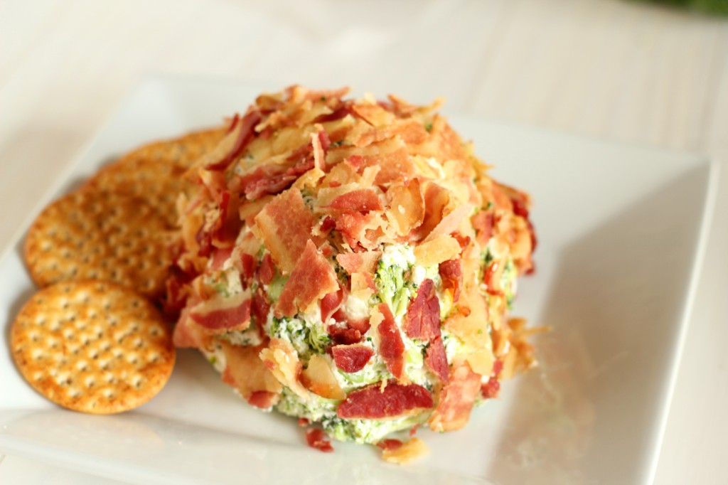 Broccoli bacon cheese ball | gatherforbread.com