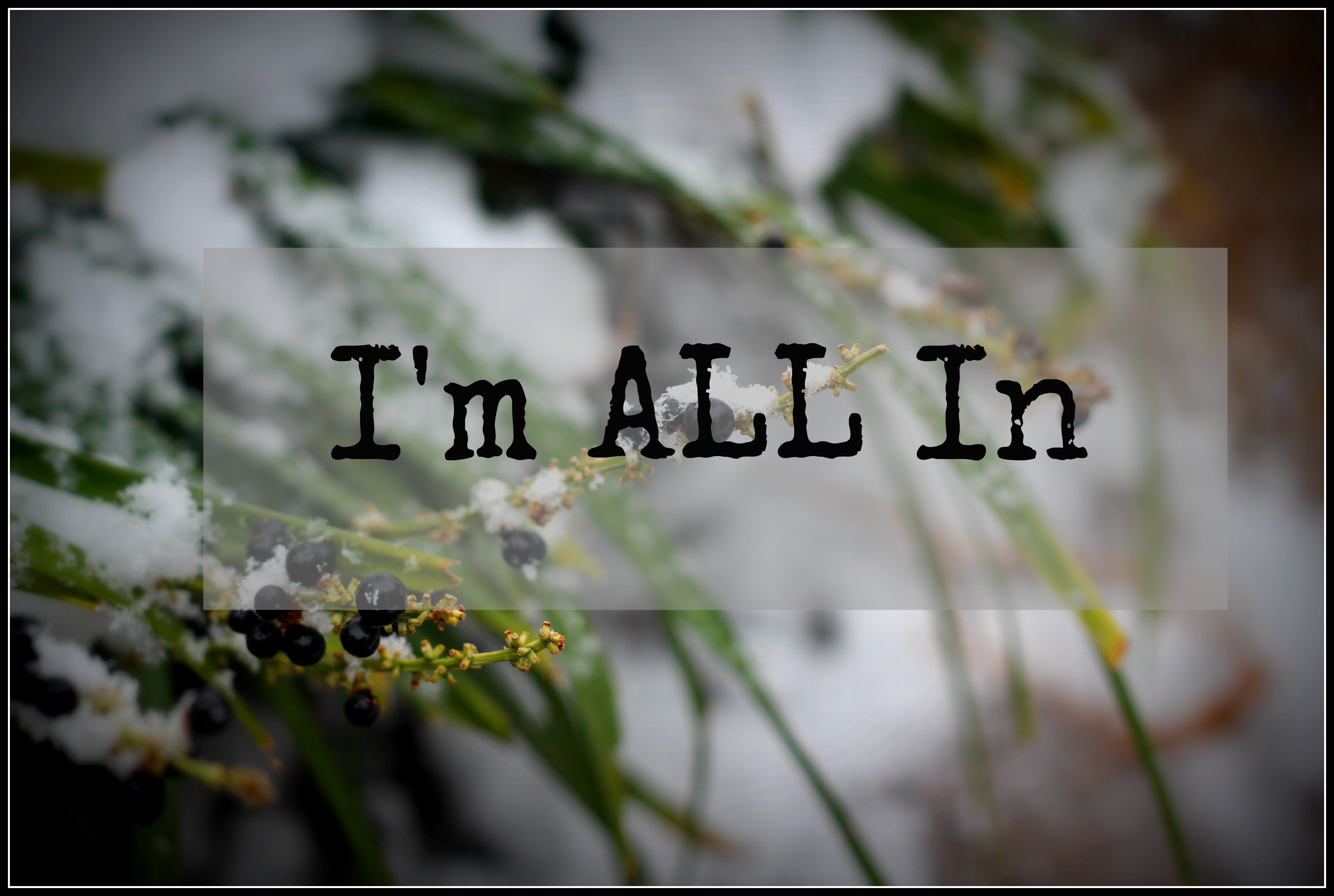 Sacrifice in Response to a Promise – I’m ALL In