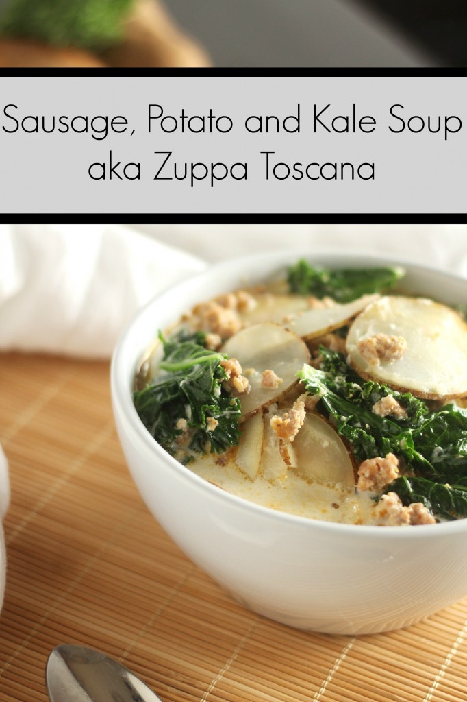Sausage Potato and Kale Soup | gatherforbread.com