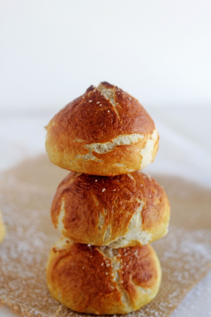 Pretzel Rolls -- Delicious crusty homemade pretzel rolls. Fresh from your oven. | gatherforbread.com