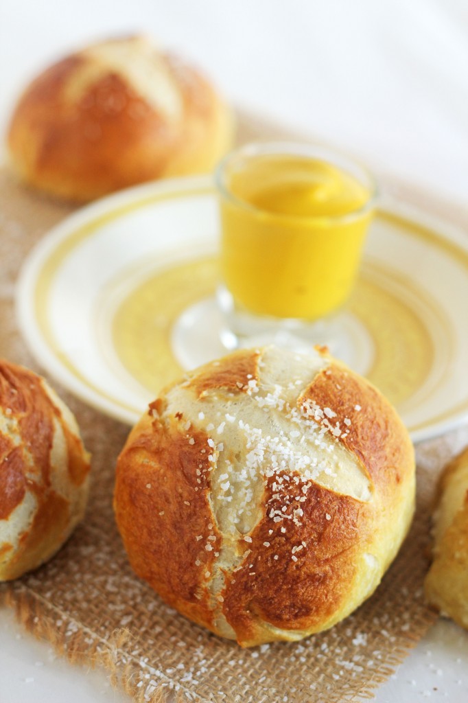 Pretzel Rolls -- Delicious crusty homemade pretzel rolls. Fresh from your oven. | gatherforbread.com