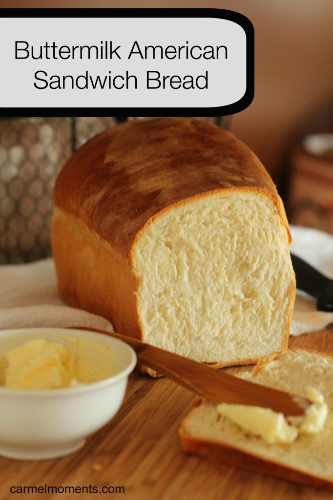 Buttermilk American Sandwich Bread -  Homemade American Sandwich bread made with real fresh ingredients like buttermilk, honey and flour. This made from scratch dough makes a perfect slice for sandwiches and toast.