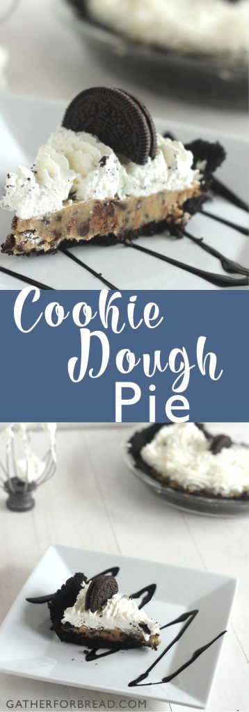 Cookie Dough Pie - Delicious, creamy, made from scratch pie.