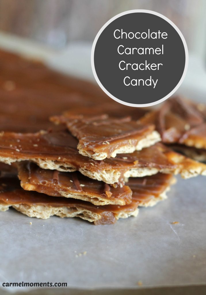 Chocolate Caramel Cracker Candy - Saltine crackers with caramel and chocolate for a sweet treat that's perfect for gifts and snack. #gift #snack #crackercandy  #candy #caramel #chocolate