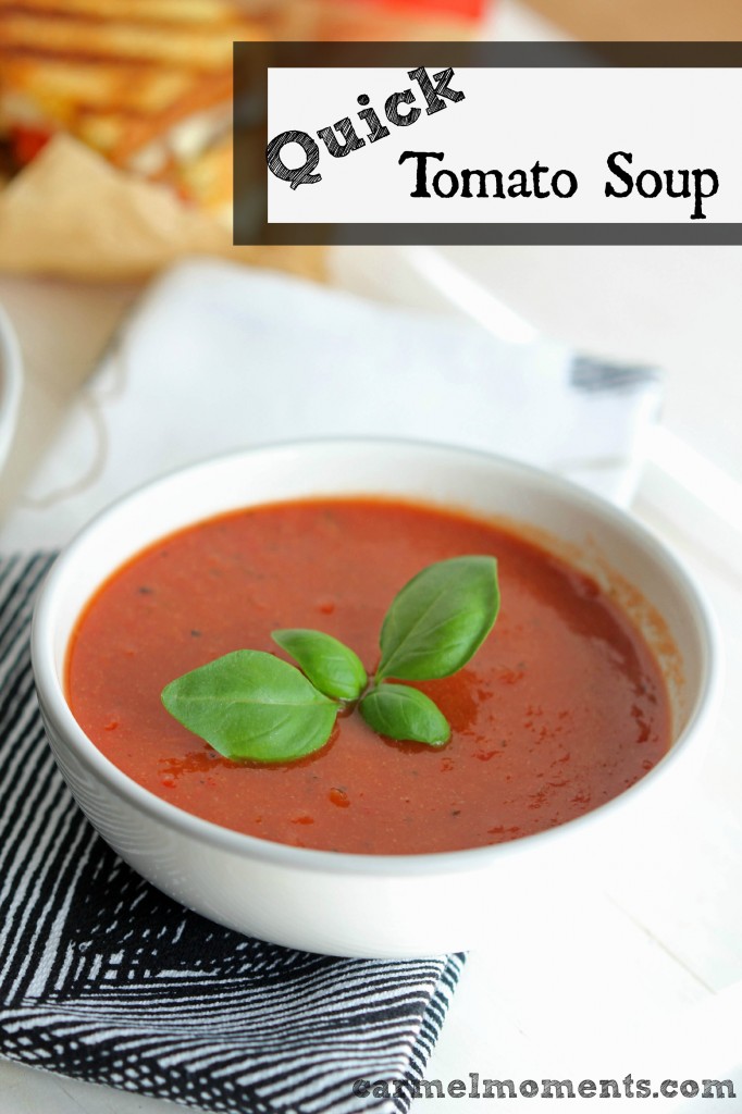 Quick and Easy Tomato Soup - On the table in 20 minutes.