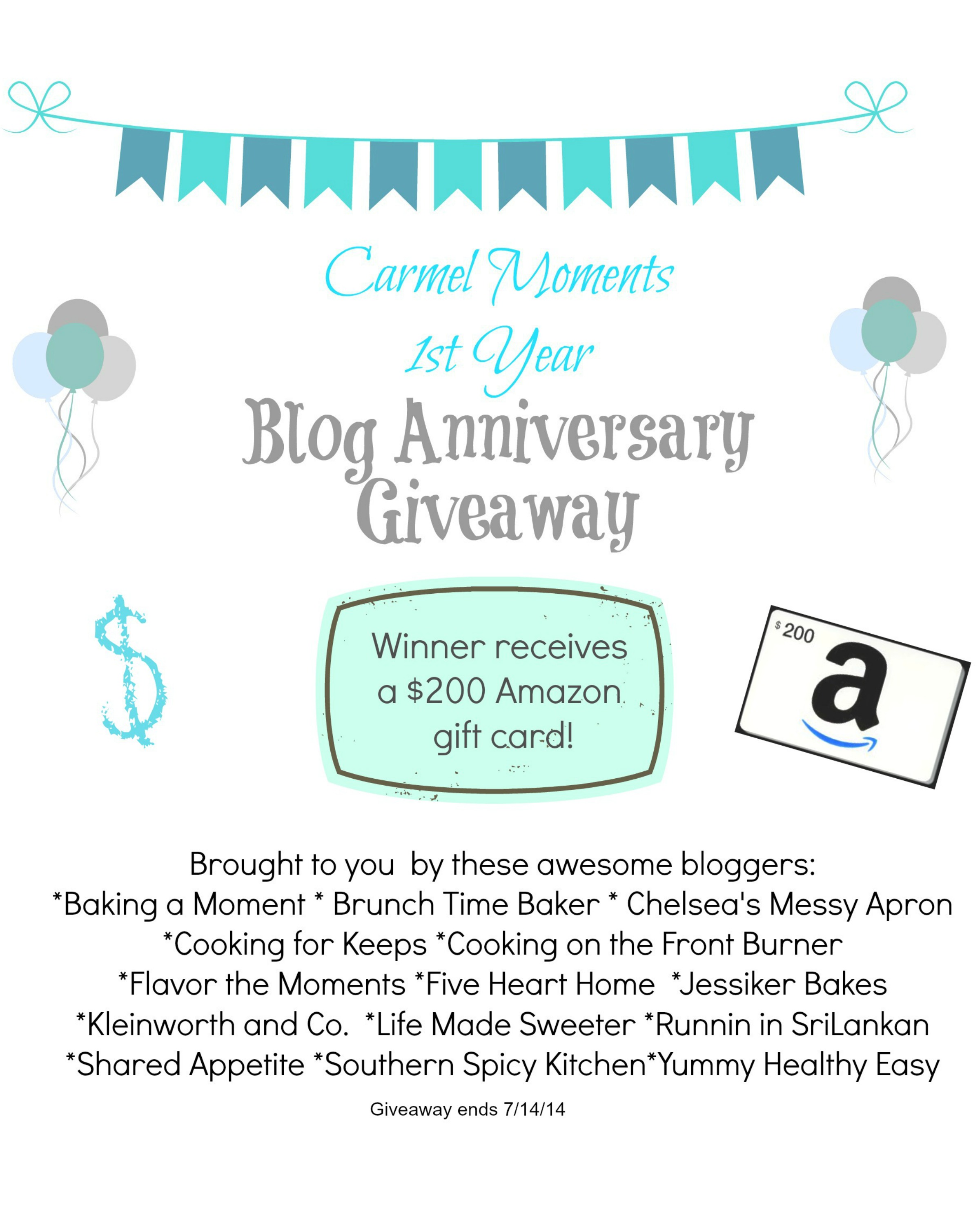 1st Blog Anniversary + A Giveaway