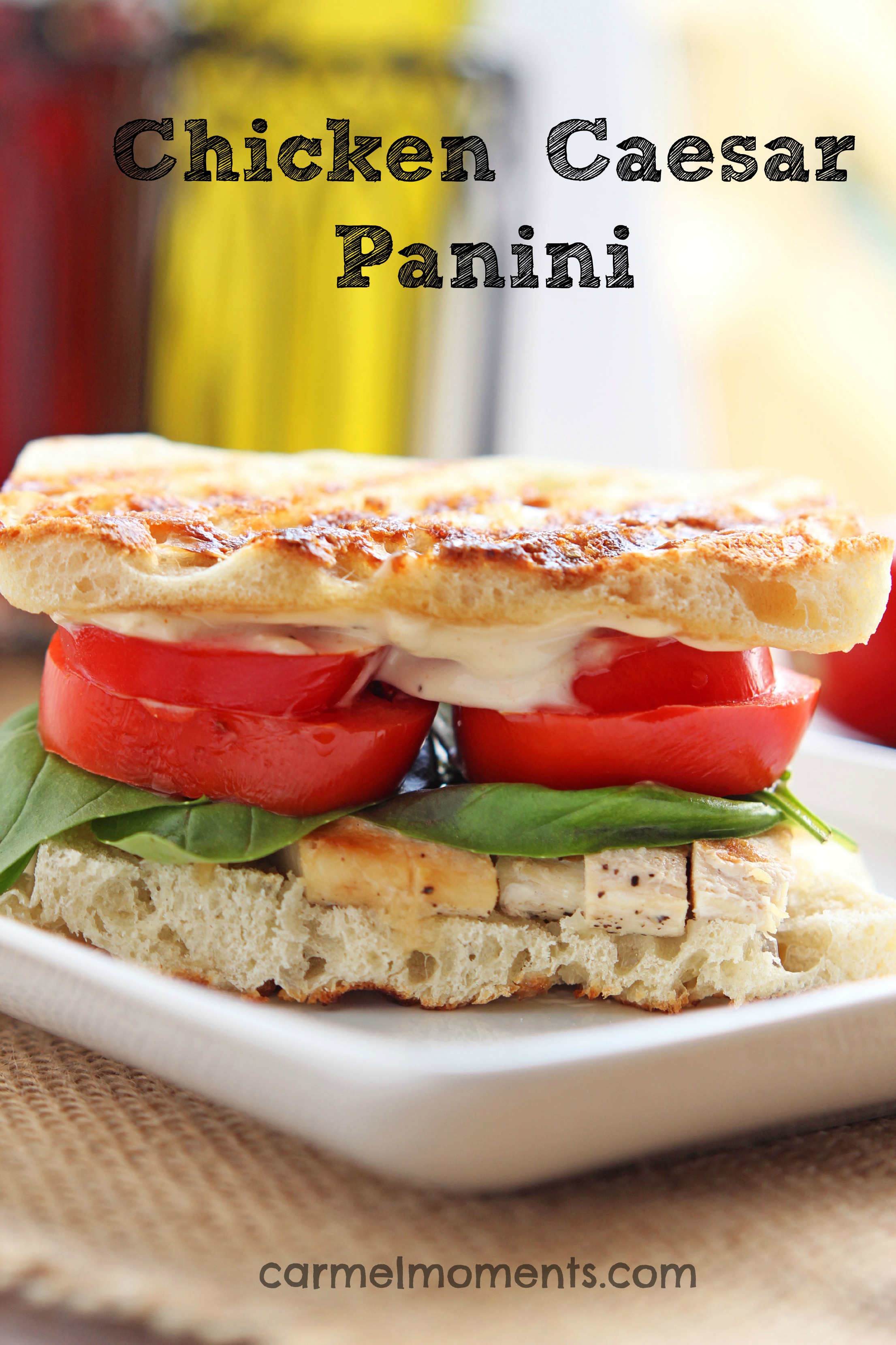 Chicken Caesar Panini - Gather for Bread