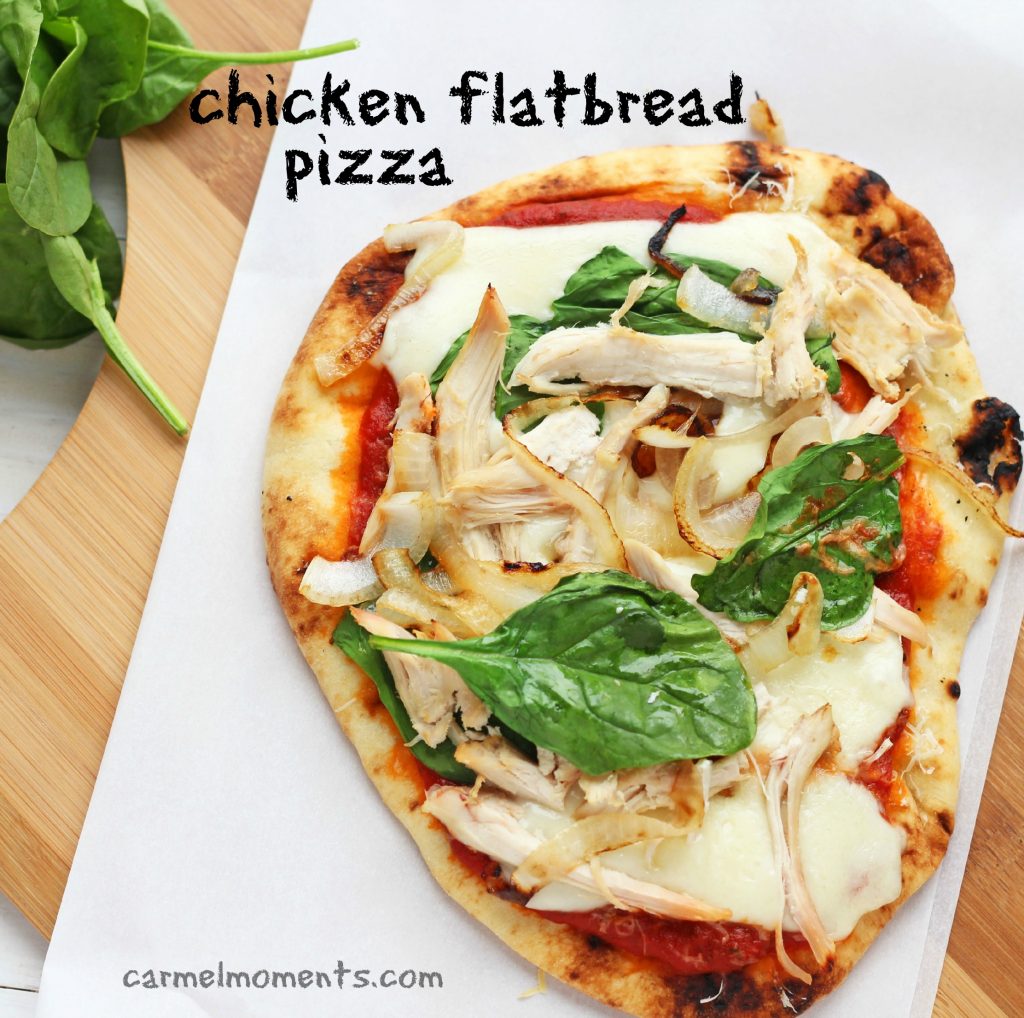 Chicken and Mozzarella Flatbread Pizza 