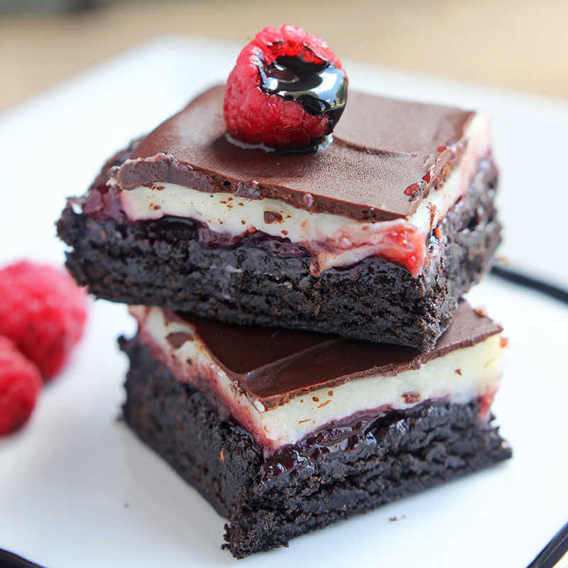 Chocolate Raspberry Brownies