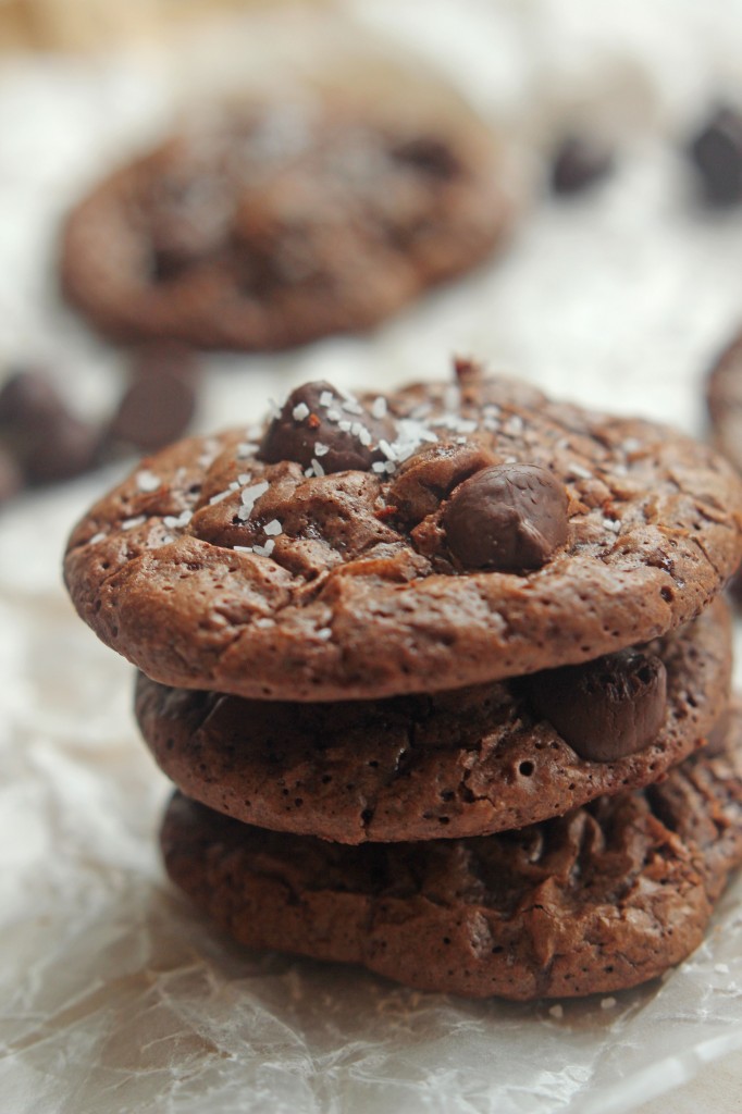 Chocolate Truffle Cookies with Sea salt | Carmel Moments