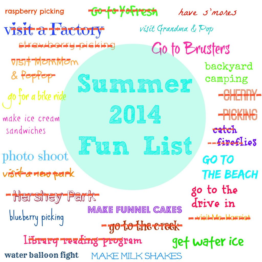 Summer Fun List 2014 July Update