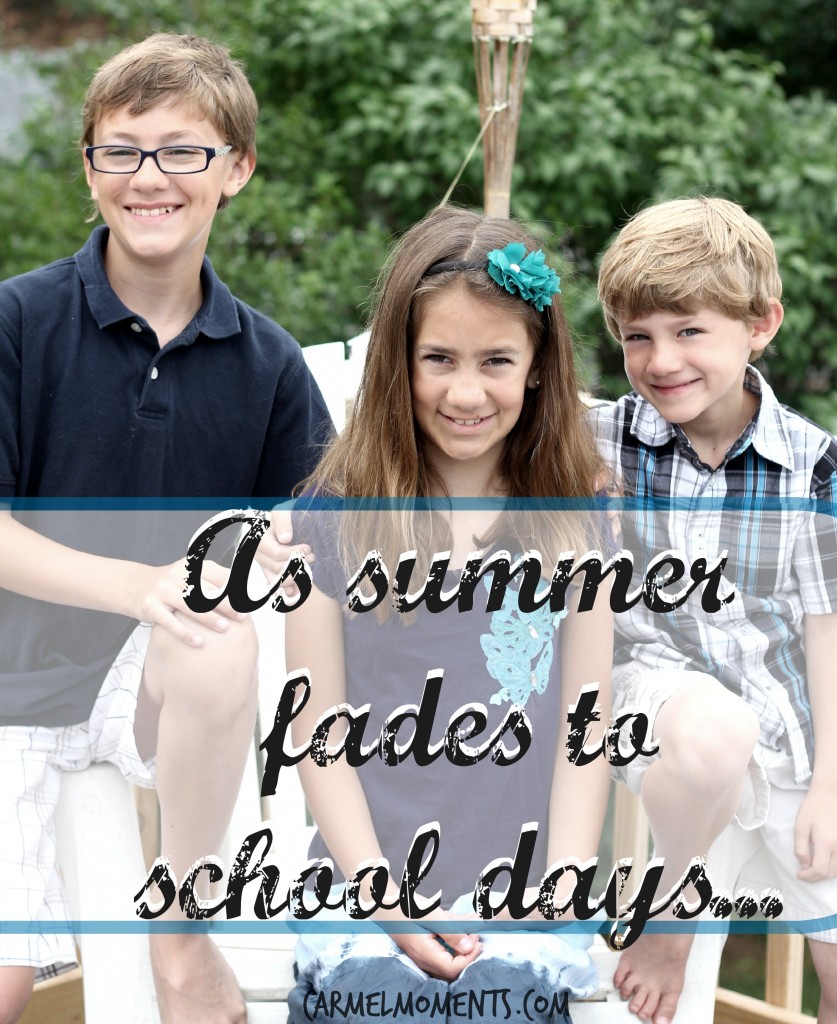 As summer fades to school days