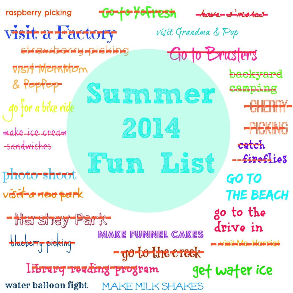 Summer Fun List 2014 August Update