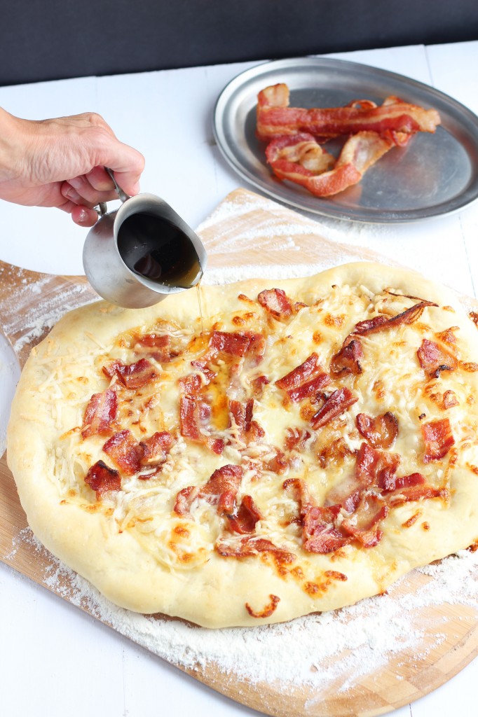 Maple Bacon and Caramelized Onion Pizza