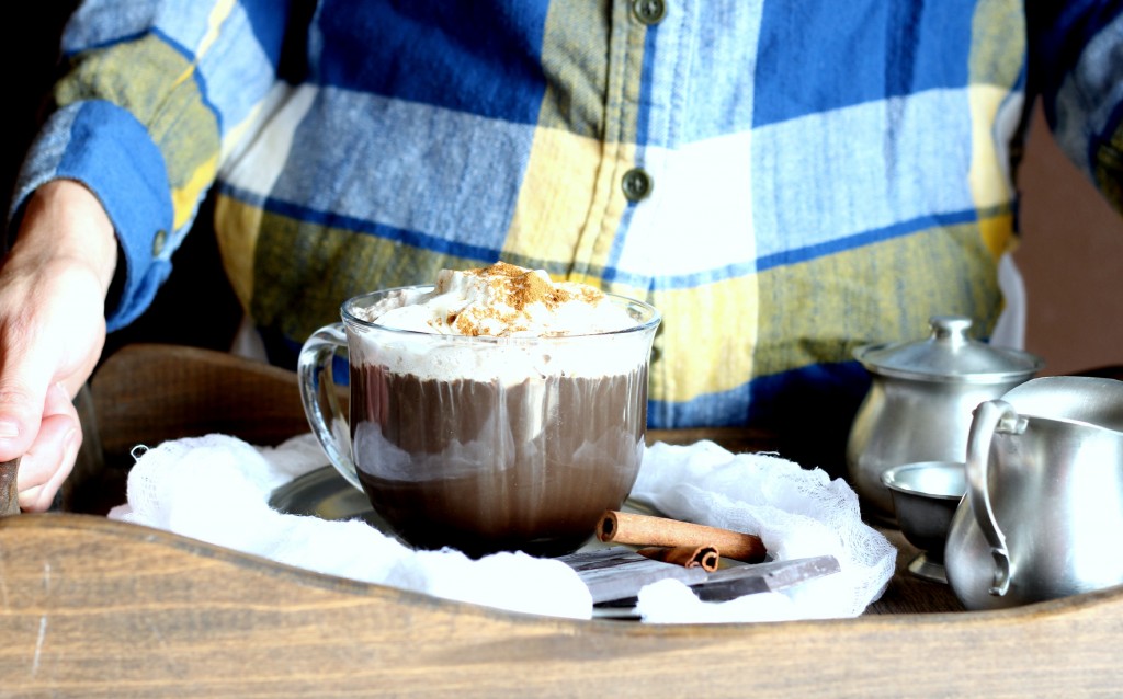 DIY Dark Chocolate Mocha -- Delicious dark chocolate mocha with an easy to make recipe. | gatherforbread.com