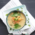 Coconut Spinach Shrimp Soup
