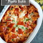 Easy Cheesy Pepperoni Pasta Bake