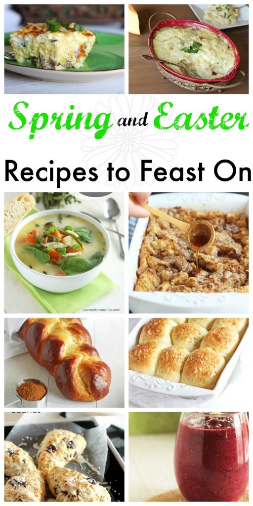 Spring and Easter Recipes to Feast On - 13 delicious recipes to add to your menu . From breads and buns to drinks and side dishes. You're sure to find one you love!