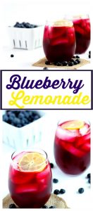 Blueberry Lemonade - Refreshing blend using fresh blueberries, real lemons and sugar. This easy recipe is the perfect summer drink to cool you down.
