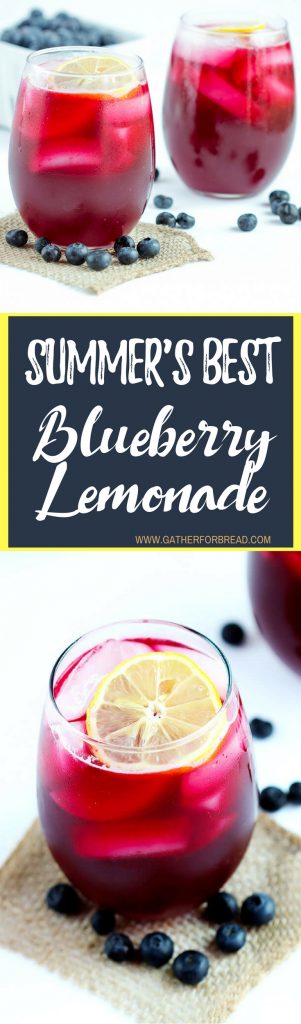  Blueberry Lemonade - Refreshing blend using fresh blueberries, real lemons and sugar. This easy homemade recipe is the perfect summer drink to cool you down.
