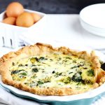 Spinach and Broccoli Quiche
