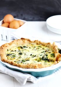 pinach and Broccoli Quiche
