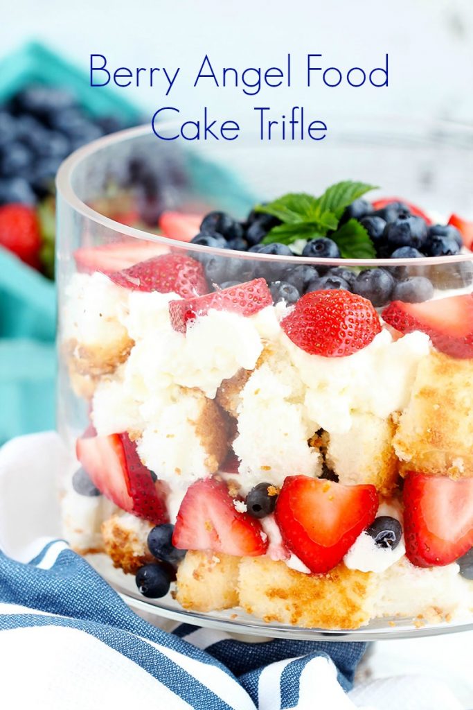 Berry Angel Food Cake Trifle