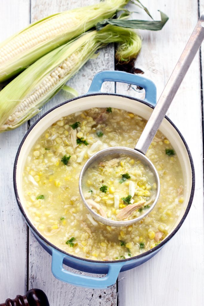 Chicken Corn Soup with Rivels